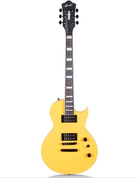 Grote LPS-01 LP Style Solid Electric Guitar Maple Neck Poplar Body Yellow