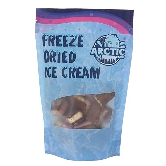 ساندويتشات الآيس كريم المجففة بالتجميد من Arctic Farms معبأة في أكياس وصناديق - لا تذوب (نابوليتان، 3.5 أونصة)