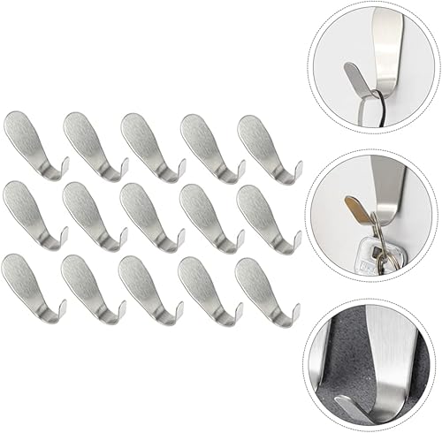 Miniatura 9 de FONDOTIN Potentes ganchos de pared adhesivos, 15 piezas de ganchos pequeños para cocina, baño, sala de estar, organizar tu espacio