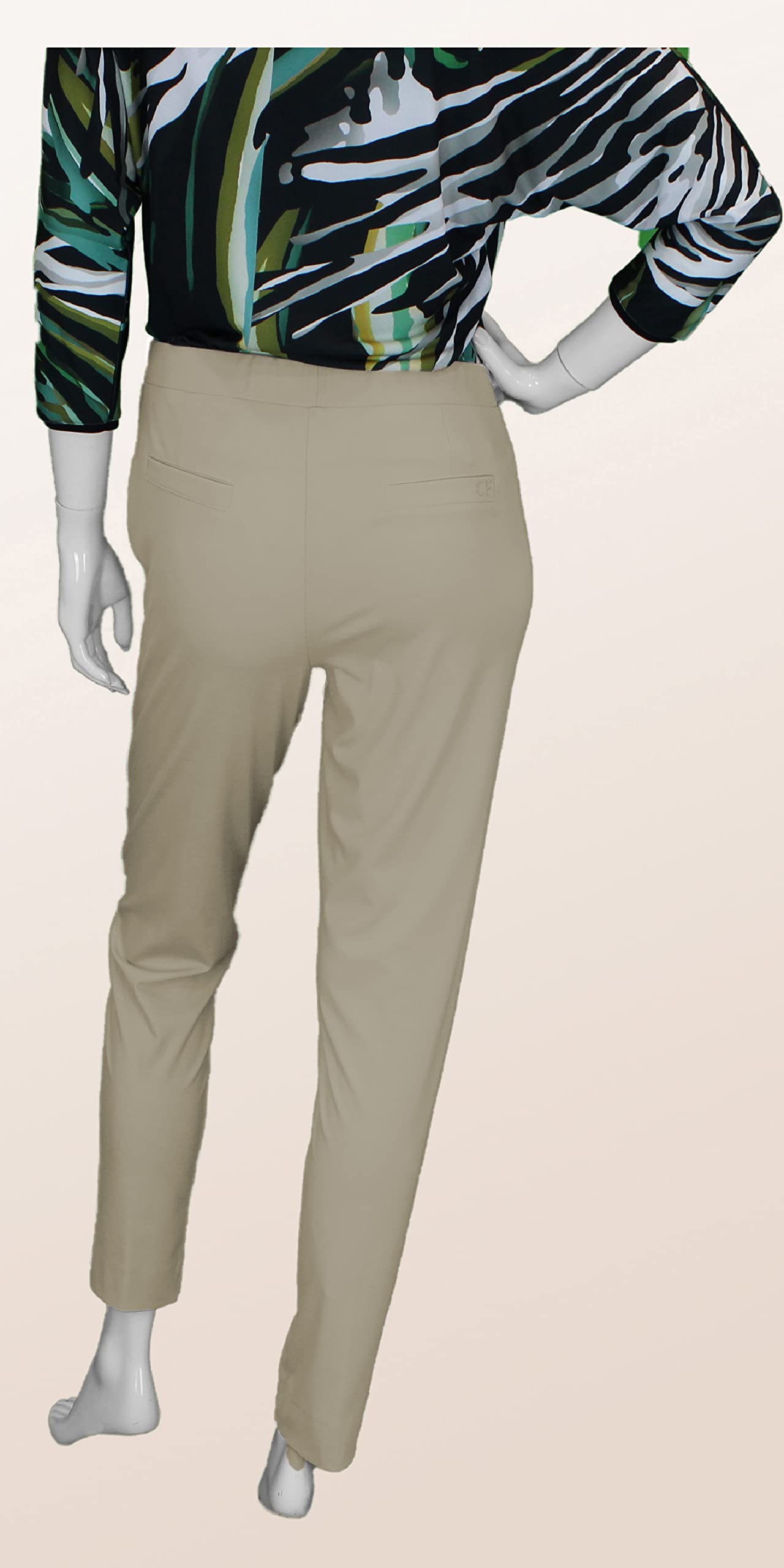 Carla Ferroni Pantaloni Estivi Art.14459 - Donna, Blu, 46 EU