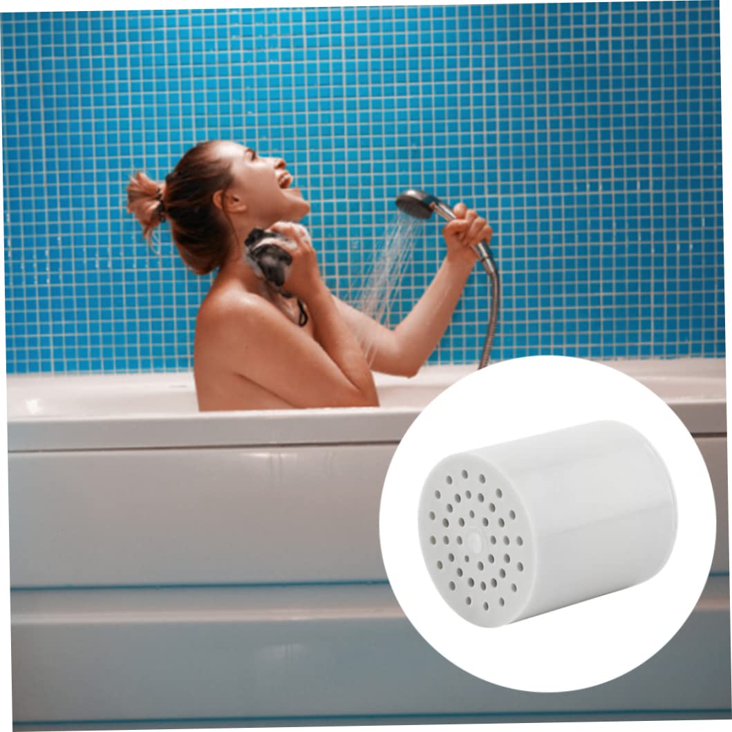 Cartuccia di ricambio per filtro doccia a 15 fasi, 4 pezzi, compatibile con addolcitore d'acqua, migliora la qualità dell'acqua per pelle e capelli più sani, facile da installare, filtro per soffione