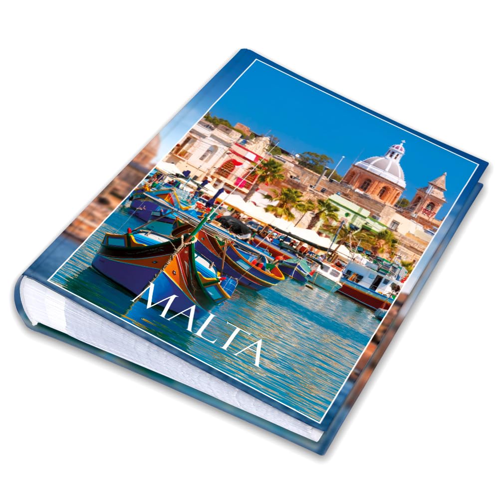 Urlaubsfotoalbum 15x21: Malta, Fototasche für Fotos, Taschen-Fotohalter für lose Blätter, Urlaub Malta, Handgemachte Fotoalbum