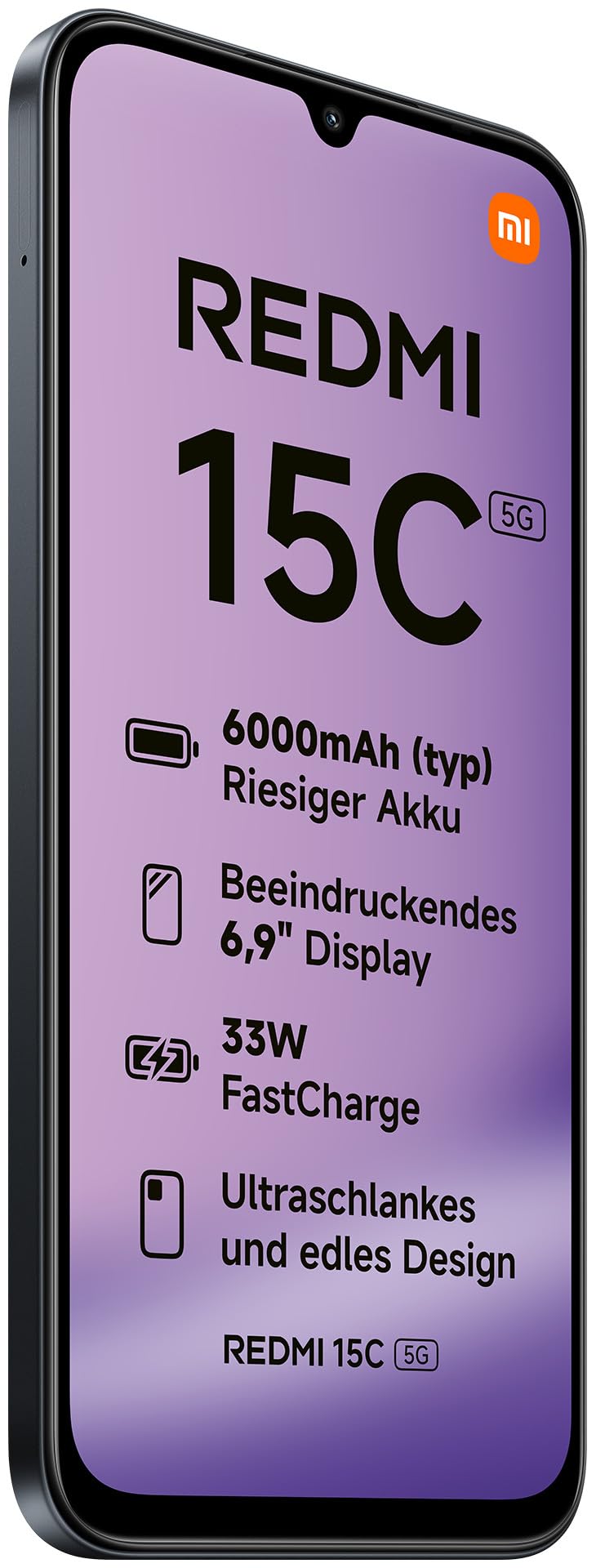 Xiaomi Redmi 15C 5G (4GB+128GB) midnight black