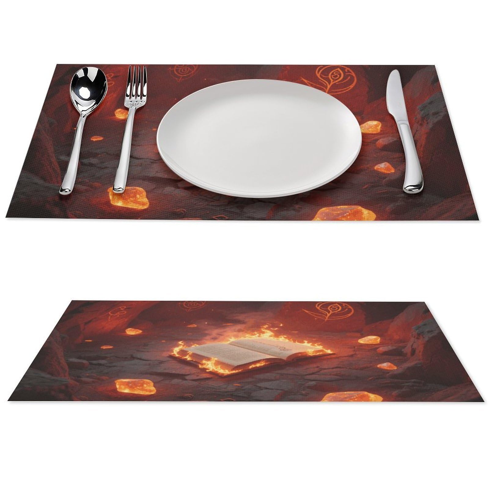 Sets de table en PVC lavables antidérapants pour cuisine propre
