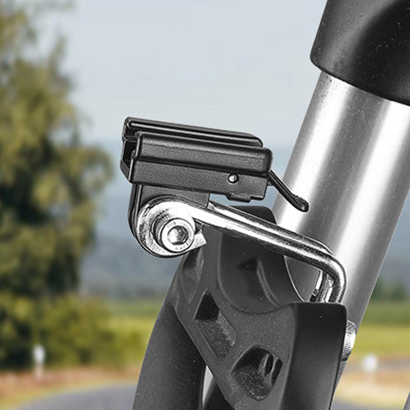 Support De Lampe De Vélo Holexty – Fixation Fourche Centrale, Caoutchouc épais, Compatible Diamètre 13-35 Mm