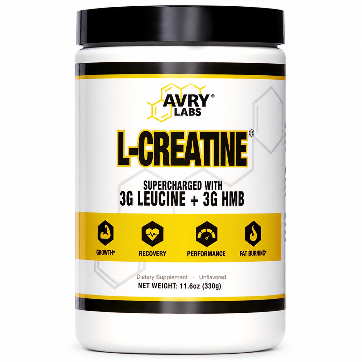Creatine Monohydrate Powder with HMB & L-Leucine for Strength & Recovery