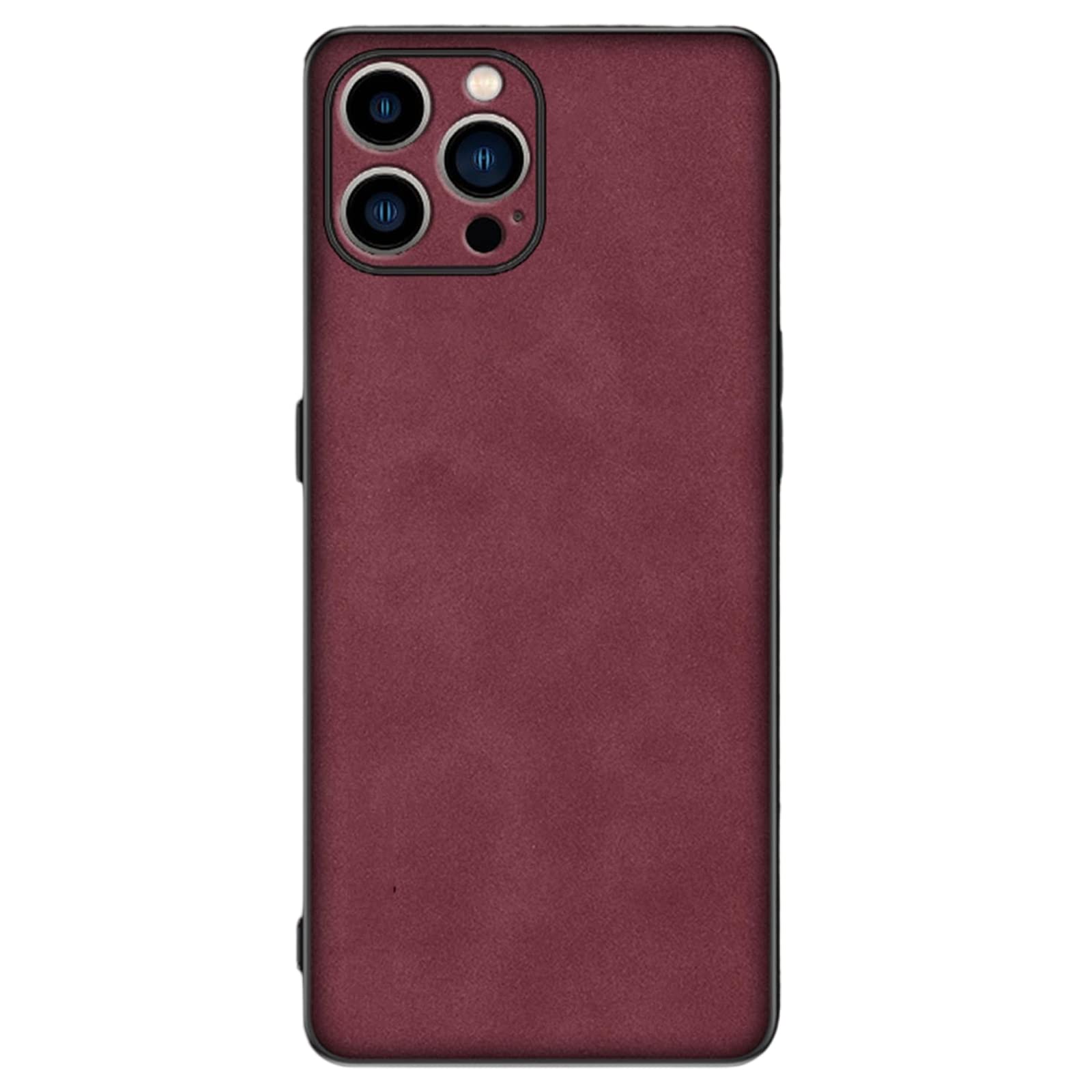 Hülle für iPhone 13 Mini/13/13 Pro/13 Pro Max, Premium Leder Handyhülle mit Camera Guard Ultra Dünn Kratzfeste Rundumschutz Case Schutzhülle,Rot,13 Mini 5.4"