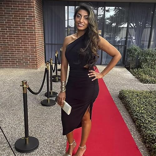 Dofopo Red Carpet Runner For Party, 200Gsm Hallway Runner Rug Event, Non Slip Runway Rug Prom Hollywood Red Carpet Aisle Runner Wedding Ceremony Movie Theme Party Decorations, 3.3 X 33 Ft #TOP5