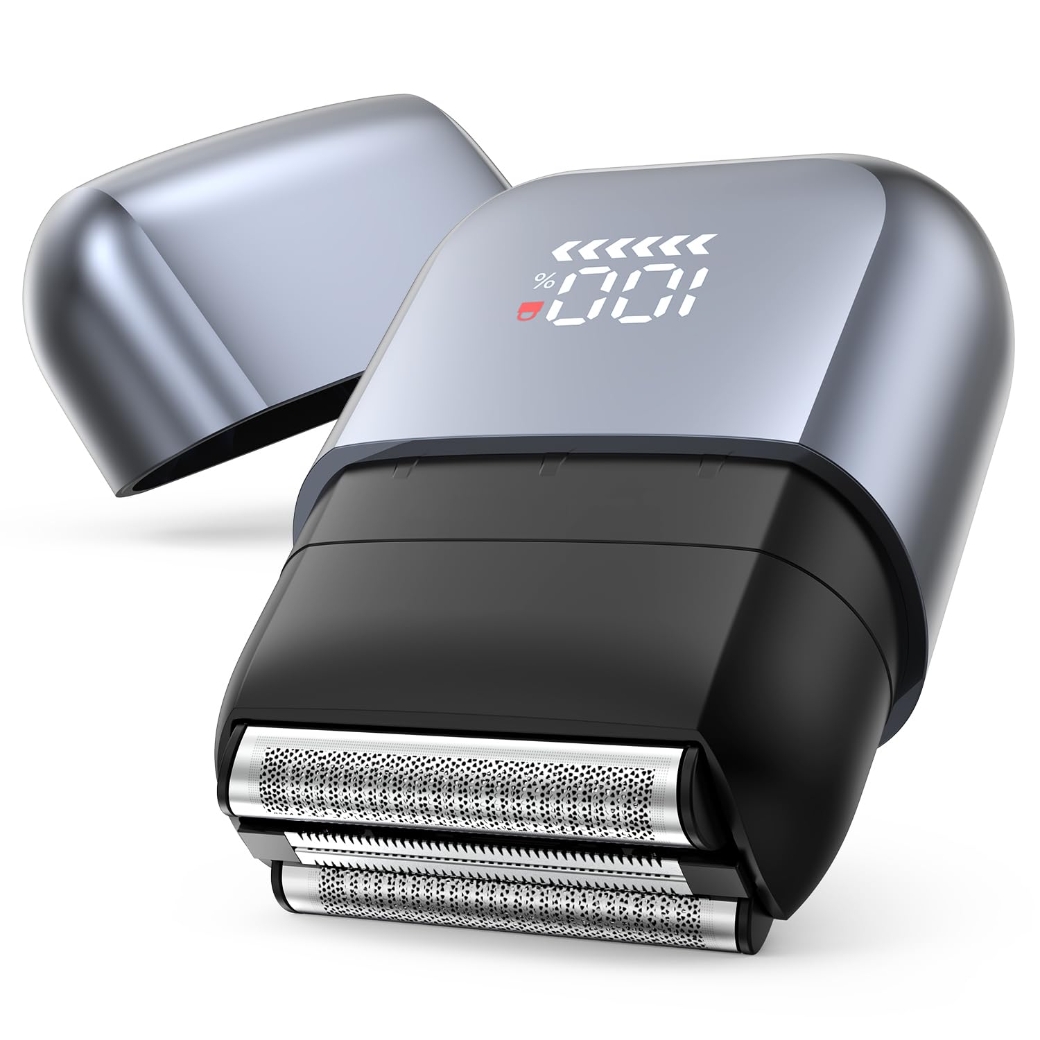 Travel Electric Razors for Men:Mini Men's Foil Shavers for Close Shaving Face With High Speed 3 Floating Blade Heads, USB C Fast Rechargeable IPX7 Waterproof Wet Dry for Travel & Home & Business