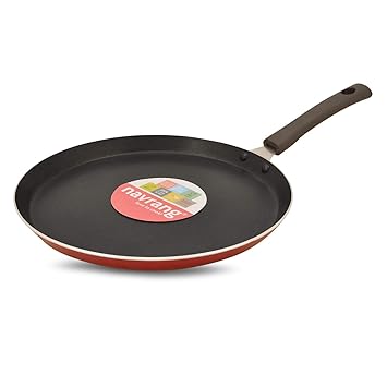 Navrang Non Stick Aluminium Tawa Medium Heavy,275mm,Red