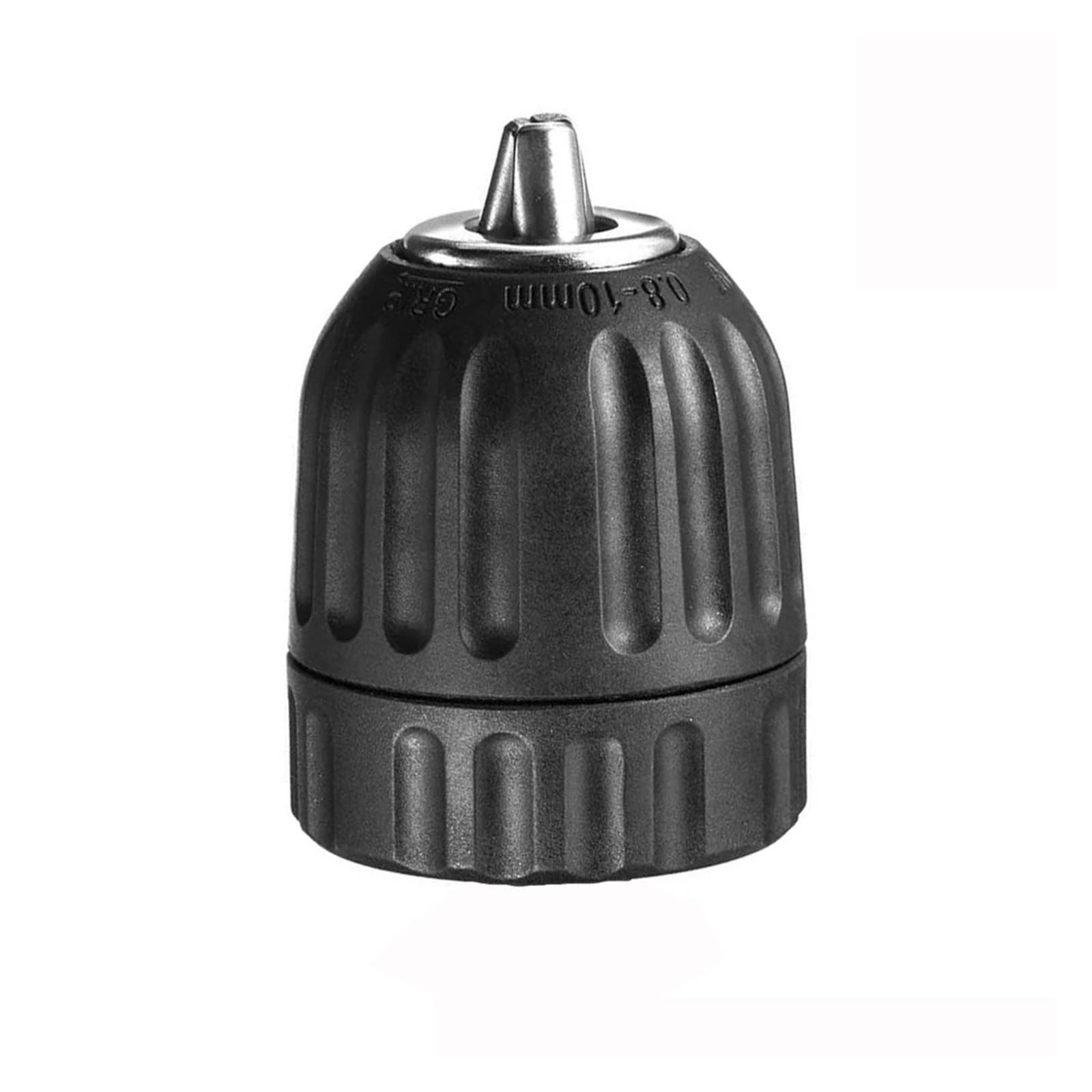 Weijiahuidf 10Mm Chuck Only Keyless Drill Chuck 0.8-10Mm 3/8-24Unf, Hex Shank/Sds-Plus/Square