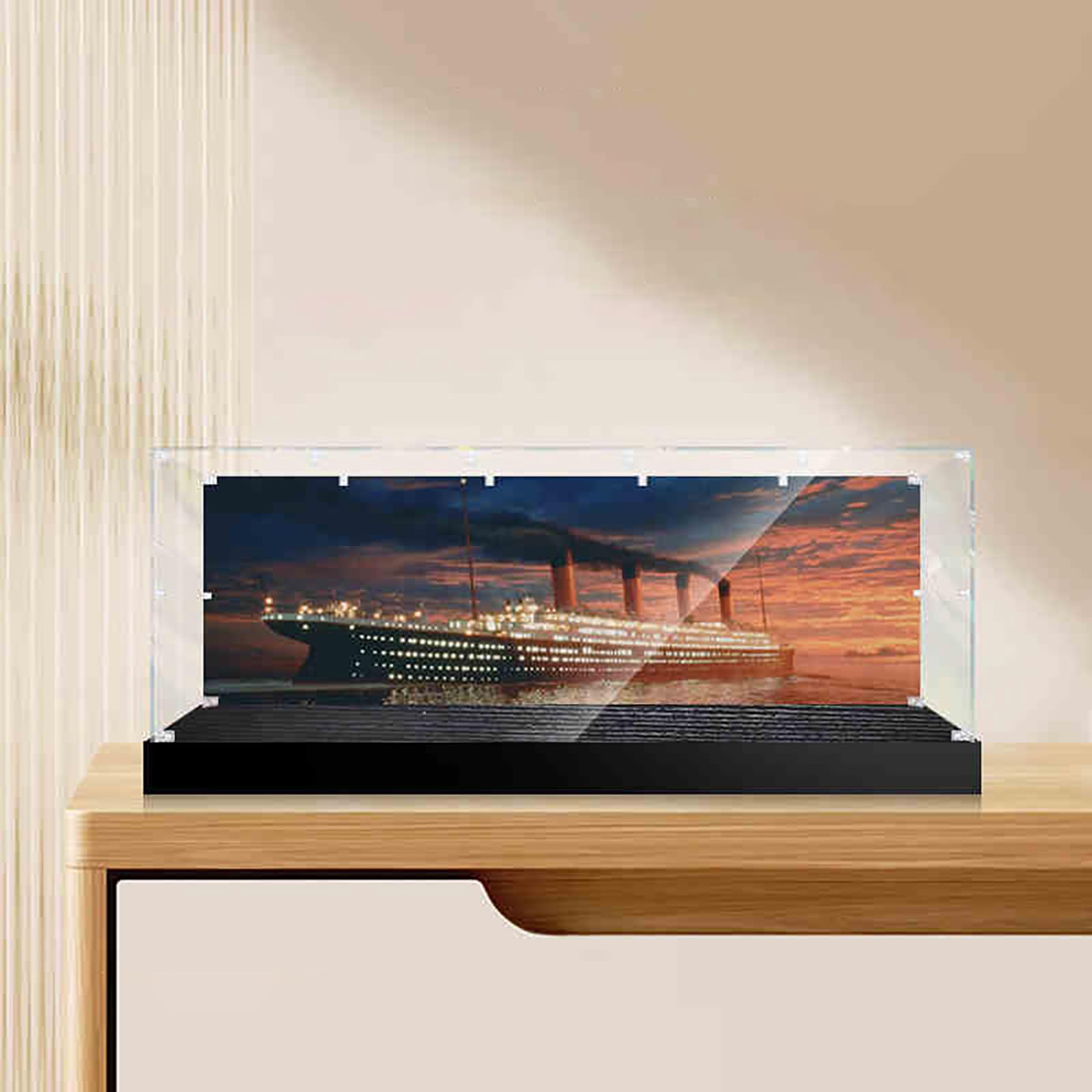G GUFAMILY Applicable to Lego 10294 Titanic Acrylic Display Box(55.12*7.87*19.69in),Protect Your Collectibles from Dust with a Clear Showcase(Box Only