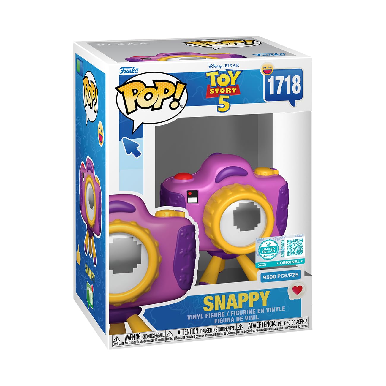 Funko Pop! Disney: Supreme Edición Limitada - Toy Story 5 - Snappy - Figura de Vinilo Coleccionable - Producto Oficial - Juguetes para niños y Adultos - Figura de Modelo para coleccionistas
