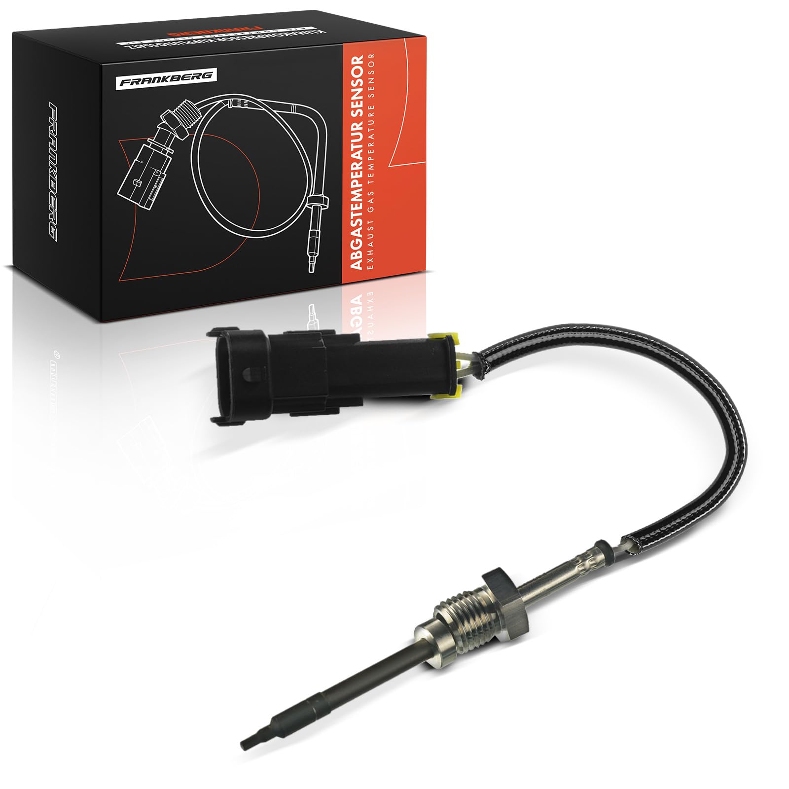 Frankberg Sensor de temperatura de gases de escape 2 Polos Compatible con Antara L07 Captiva C100 C140 Orlando J309 Replace# 7452065,96868946