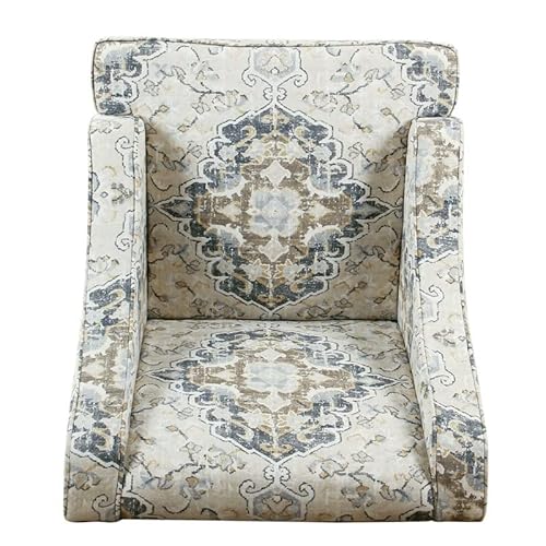 Homepop Home Decor | Upholstered Swoop Arm Accent Chair | Accent Chairs For Living Room & Bedroom | Decorative Home Furniture, Antique Ebony #TOP4