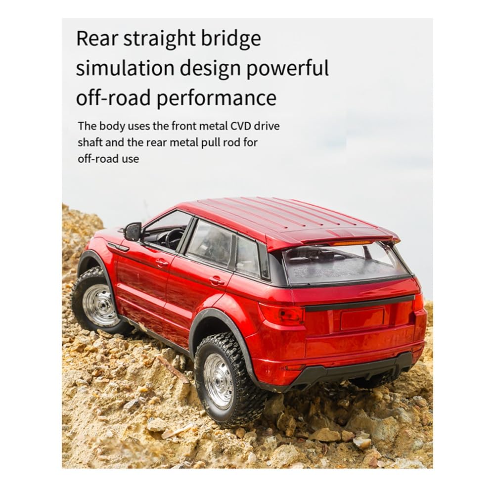LDRC LD1299 1/14 RC Drift Car 2,4G 4WD RC Auto mit LED-Leuchten Wiederaufladbarer Geländewagen Ersatzteile Zubehör Rot