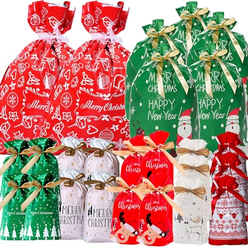Amazon – 32-Pc Christmas Drawstring Gift Bag Set - image 1