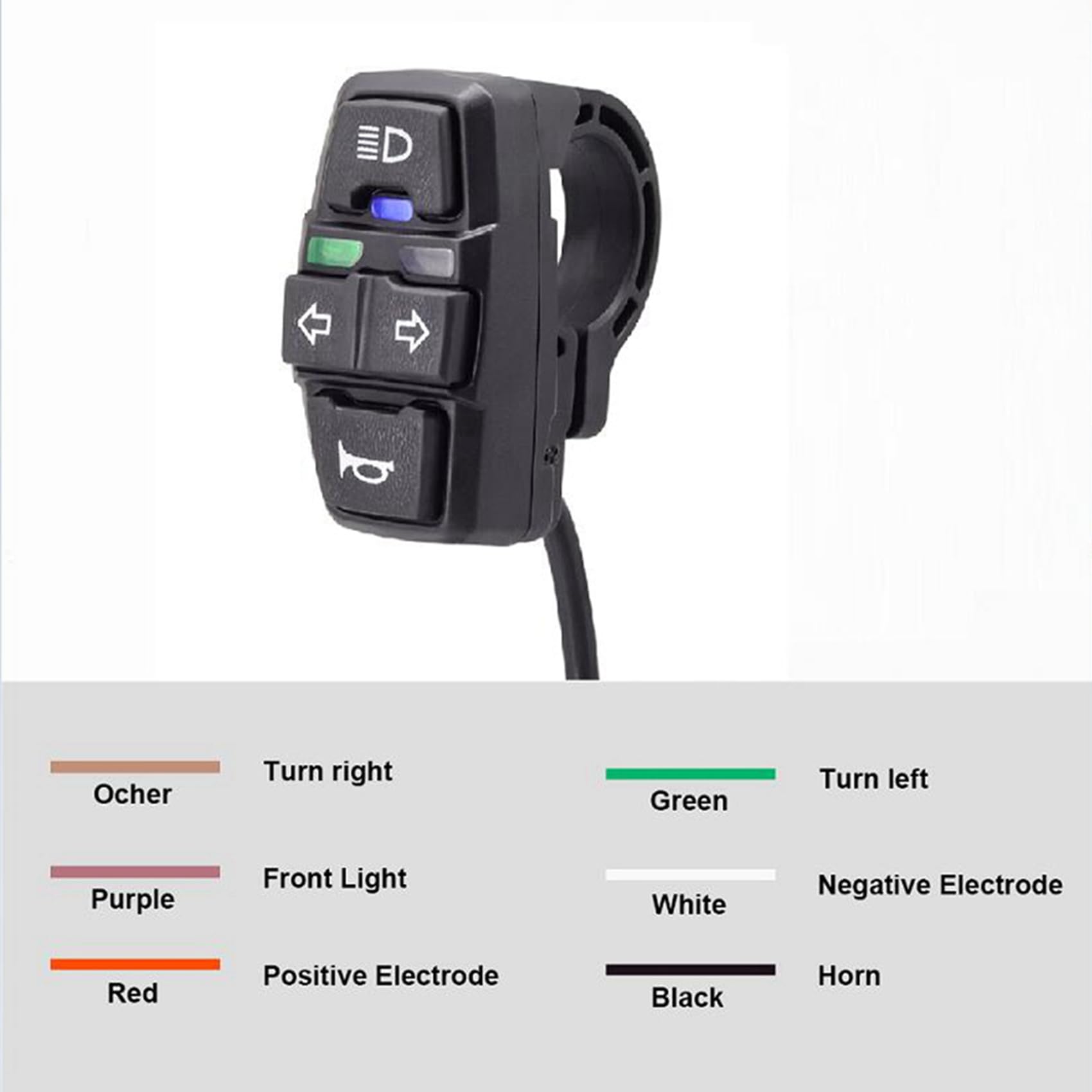 Aboiled Ebike Licht Schalter + Hupe Und Abbiege Lic Produktbild-Vorschau 7