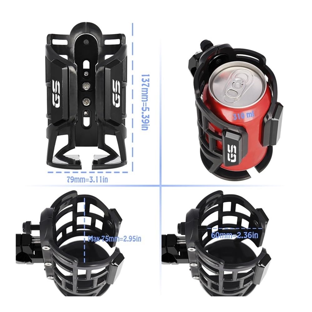 Portaborraccia Moto Per R1250gs Per R1200gs Per R1300gs Per R1250 Per R1200 GS 1250/1200 LC Per ADV Per F800gs Portabicchieri Portabottiglie Moto Accessori(A-BU)