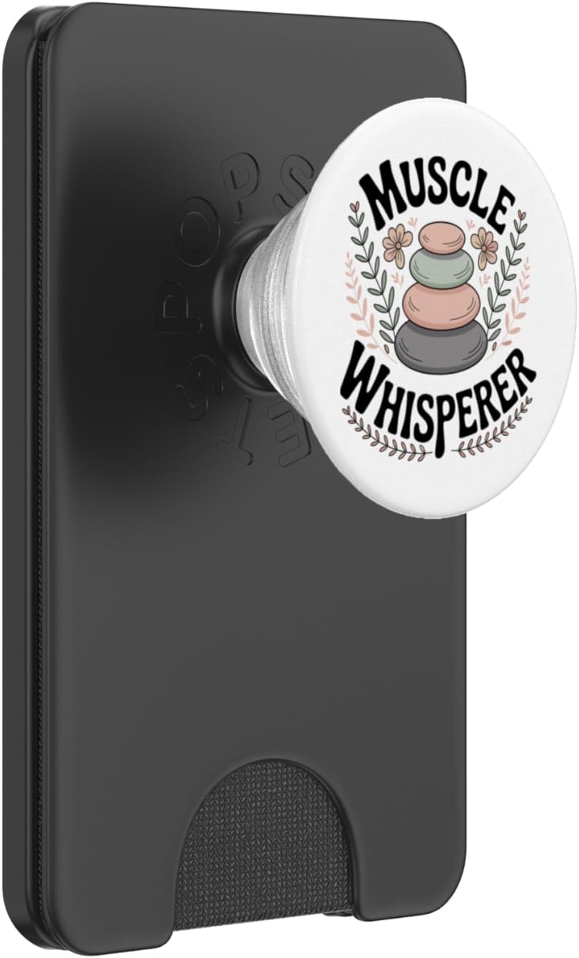 Funny Massage Therapist Muscle Whisperer PopSockets PopWallet for MagSafe