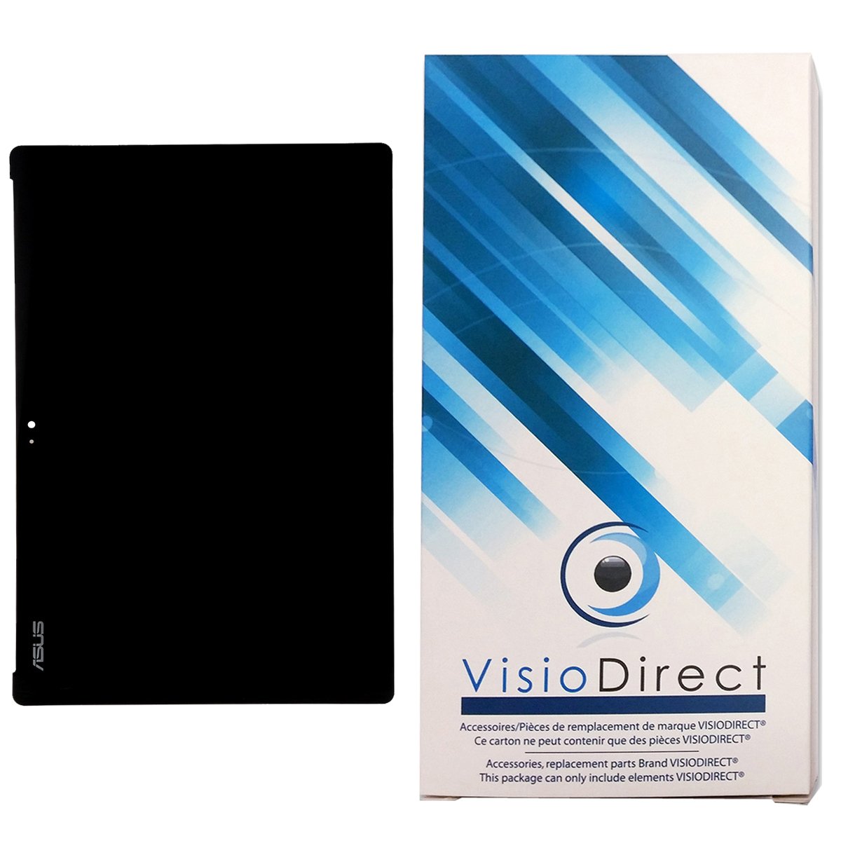 Visiodirect® Ecran Complet pour ASUS Zenpad 10 Z300M P00C 10.1" Tablette Noire vitre Tactile + écran LCD