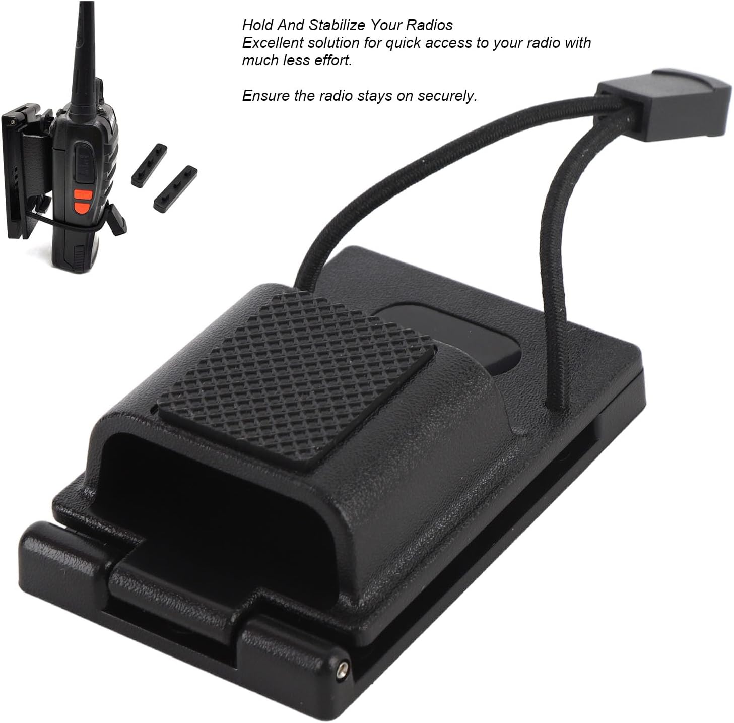 Universal Radio Belt Holster Adjustable from 1.5 to 2.25,Radio Holder for Walkie Talkies,Suit Duty Belts Law Enforcement Gear Walkie Talkie Belt Clip Holder