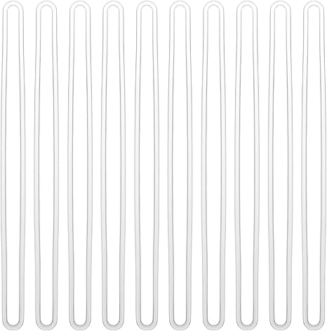 6 Inch Premium Clear Plastic Travel Luggage Name Tag Loop Straps/Loops For