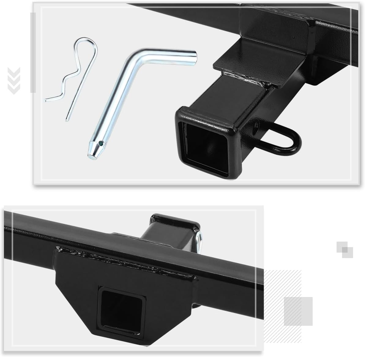 Class 3 Tow Trailer Hitch 2" Receiver Compatible with 19-23 Toyota Rav4,Black