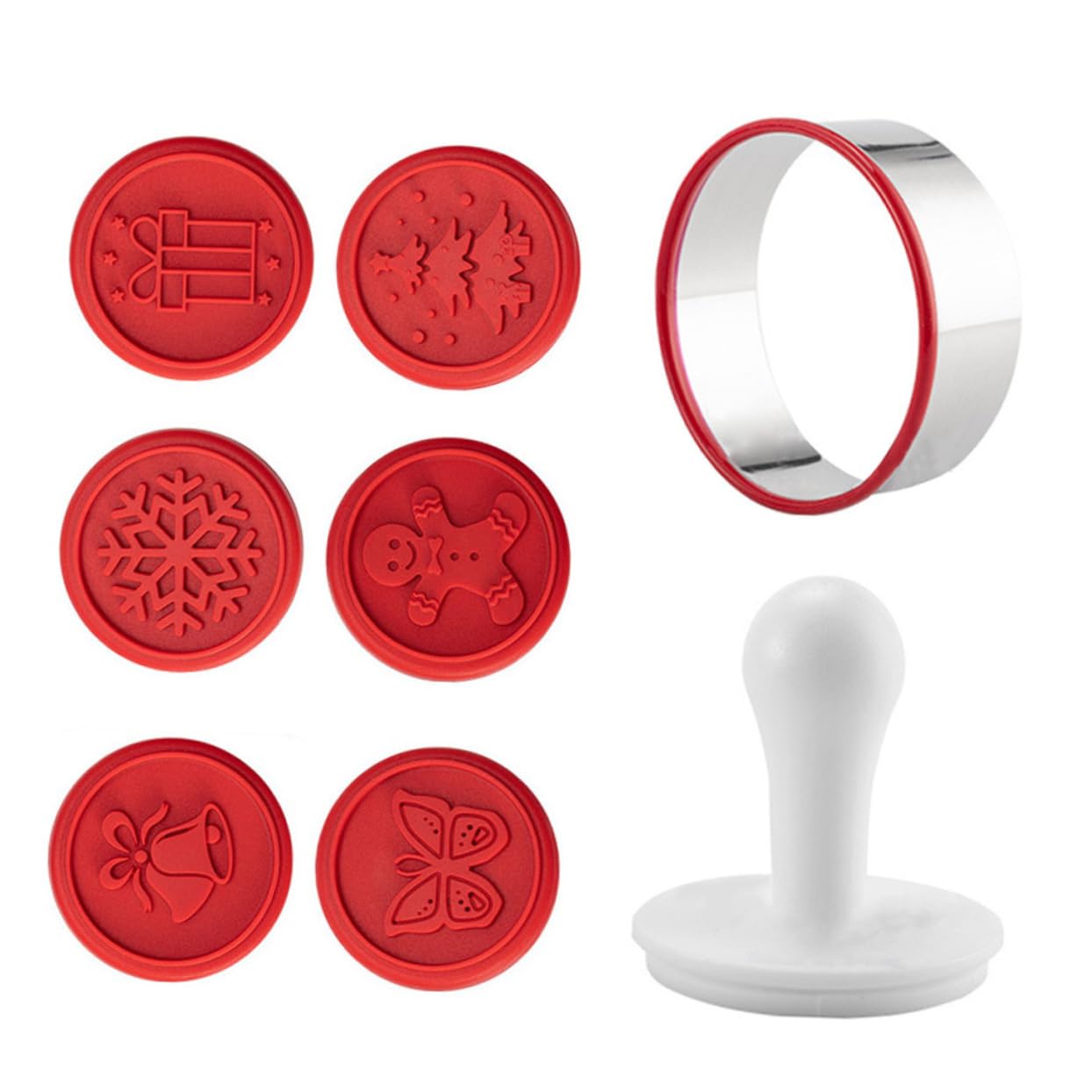 MAGICLULU 5 Sets Keksstempel Shortbread Plätzchenpresse Stempel Still Süßigkeiten Dinosaurier Ausstechformen Walnuss Plätzchenform Keksformen Dekorieren Von Pralinen Kekszubehör