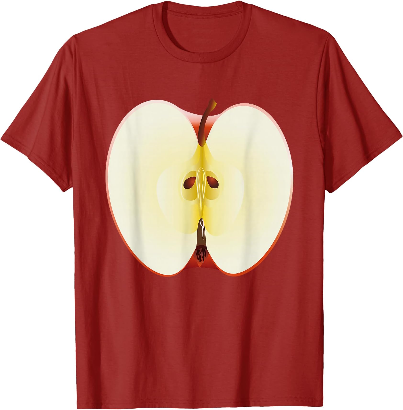 Red Apple Shirt Adult Men Women Kids Apple Costume T-Shirt