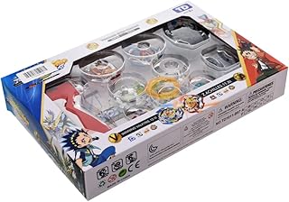 طقم ألعاب بايبلايد مع 3 شفرات وأذرع للأطفال من 14 قطعة - متعدد الألوان