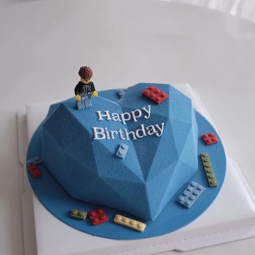 Miniatura 6 de Molde para chocolate en forma de corazón - Molde para pastel con forma de corazón de diamante - Bandejas de silicona para postres de chocolate -