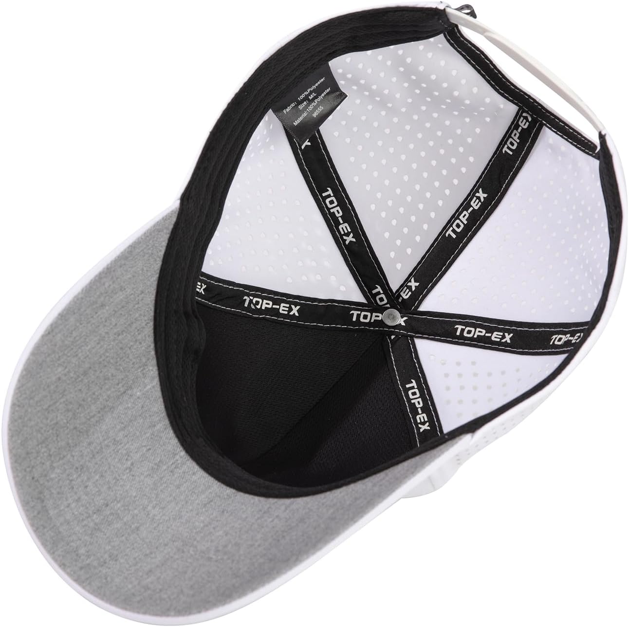 Oversize XL/XXL Snapback Baseball Cap Hydro Performance Cool Hat Water Repellent Golf Boat Beach Workout
