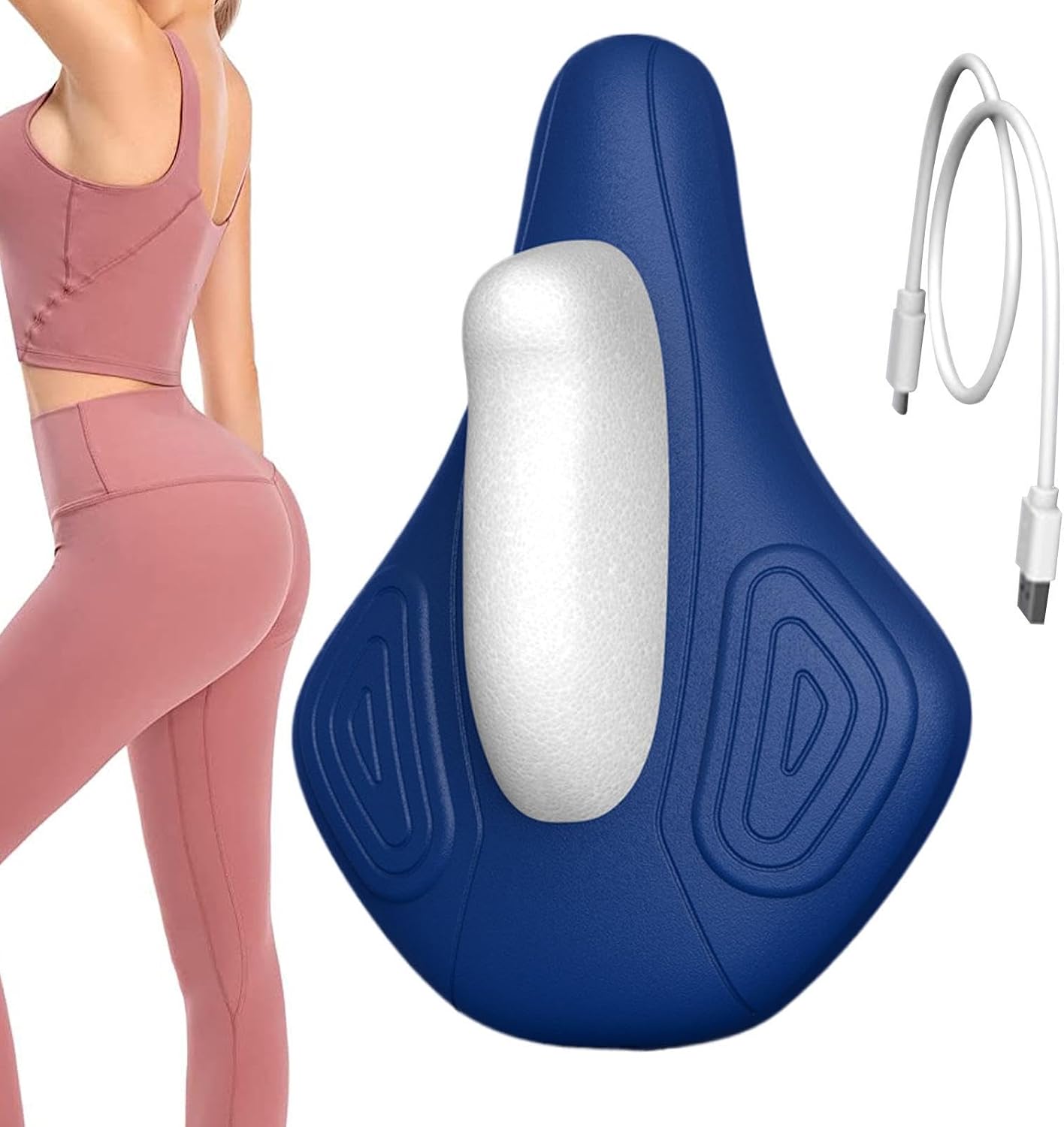 Urządzenie treningowe do ćwiczeń miednicy Ergonomiczny ładowany przez USB | Regulowany sprzęt do ćwiczeń miednicy Przeznaczone do domowych treningów, jogi, pilatesu i rekonwalescen