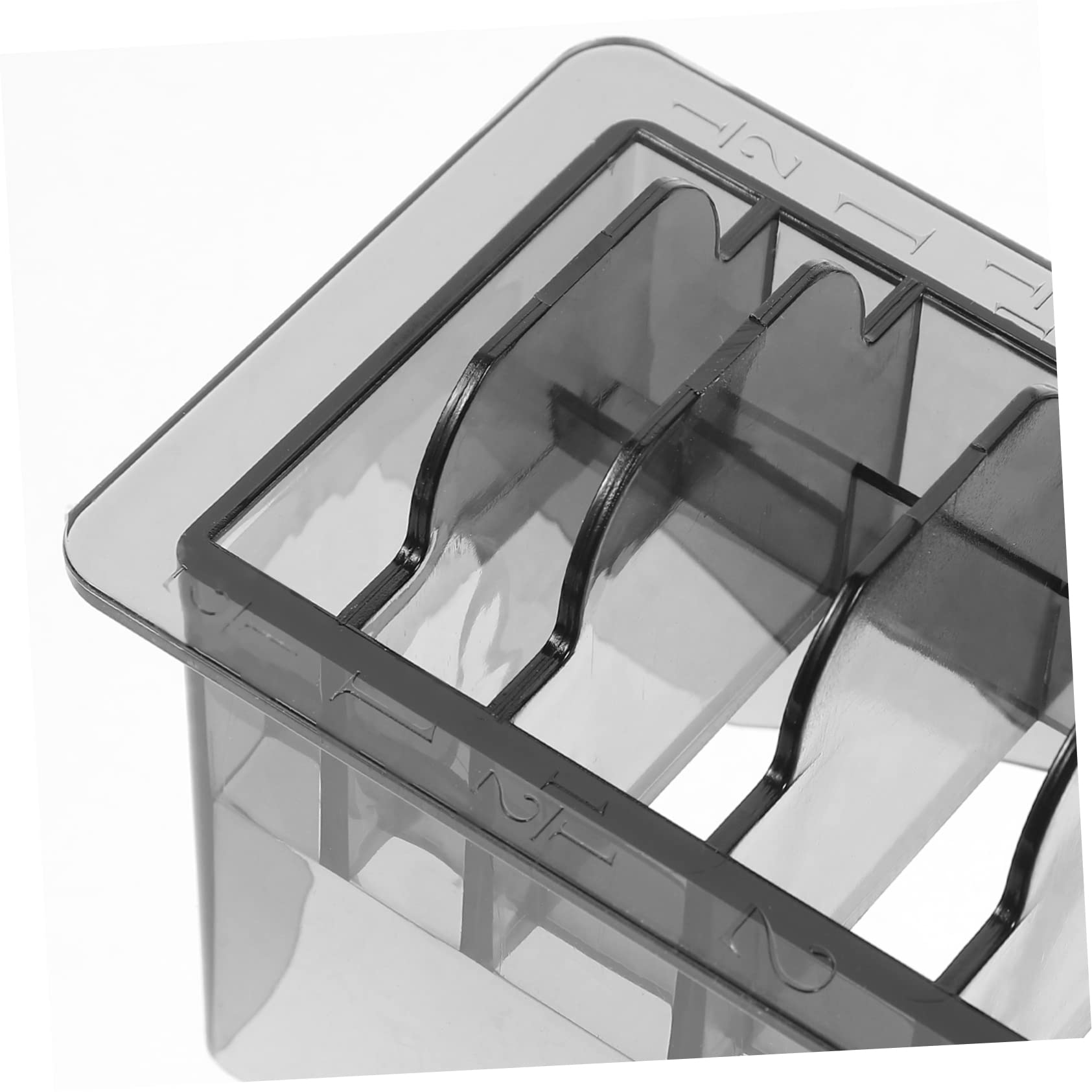 OUNONA Clipper Guard Holder Plastic Clipper Comb Storage Case for Barbershop Home Use Hair Styling Tool Accessories Organize Your Hair Cutting Guides