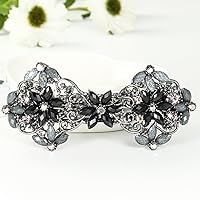 Vista 6 de Pinzas para el pelo de lazo, 1 unidad, pinzas para el pelo de diamante, horquilla de lazo, hermoso pasador de bobby, clip de cruz, clip de madre