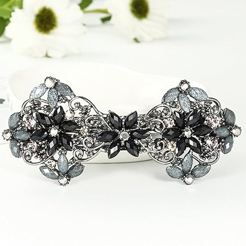 Miniatura 6 de Pinzas para el pelo de lazo, 1 unidad, pinzas para el pelo de diamante, horquilla de lazo, hermoso pasador de bobby, clip de cruz, clip de madre,