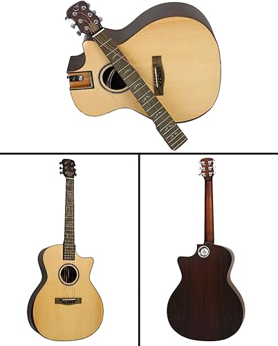 Miniatura 3 de Journey Instruments Guitarra de viaje Sitka sólida guitarra acústica de viaje OF312 con sistema patentado plegable funda portátil sobrecarga