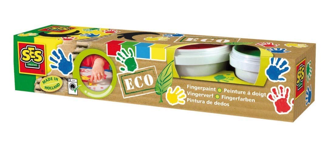 SES Creative Eco Fingerpaint Colours 4 Pack