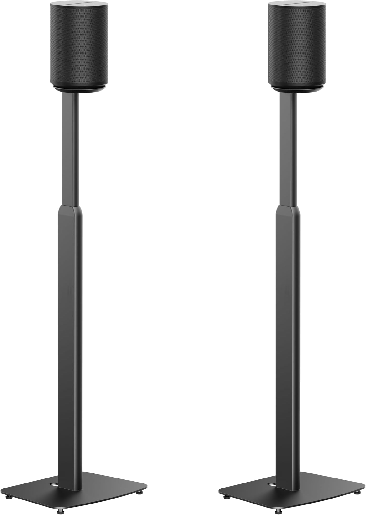 ynVISION.DESIGN Adjustable Floor Stand Compatible with SONOS Era 100 and Era 300 - Black - 2 Pack | (Pair) | Package Includes mounting Options for Both Speakers