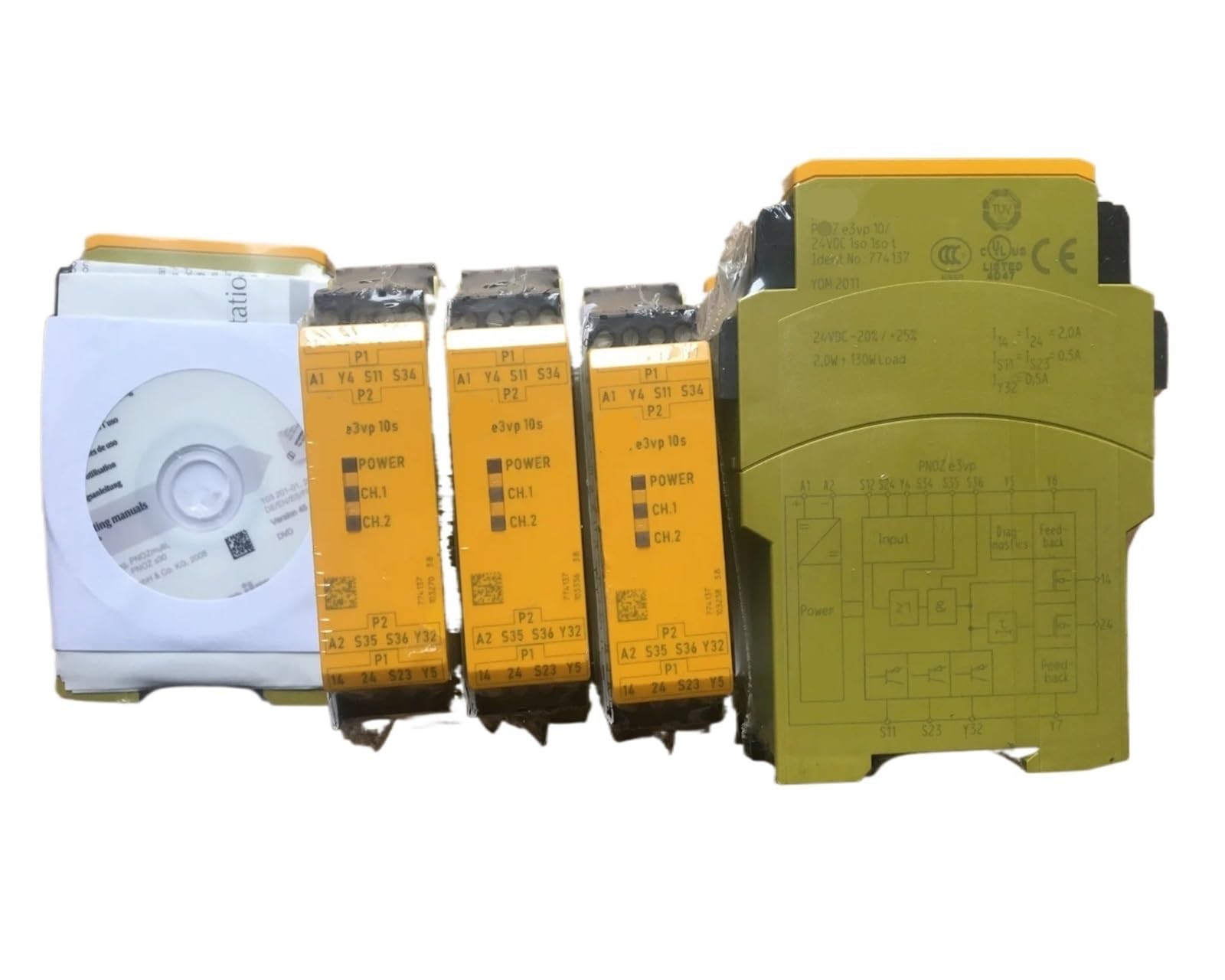 ZVQYSGIW 1pcs relay PNOZ e3vp 10s/24VDC