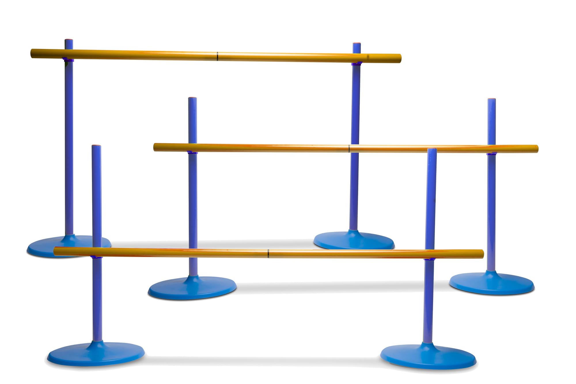 BS Toys Hurdles - Obstacle game - Limbo game - Ideal For Outdoors - Suitable For Children from 6 years - Blue - 102 x 2 x 56 cm