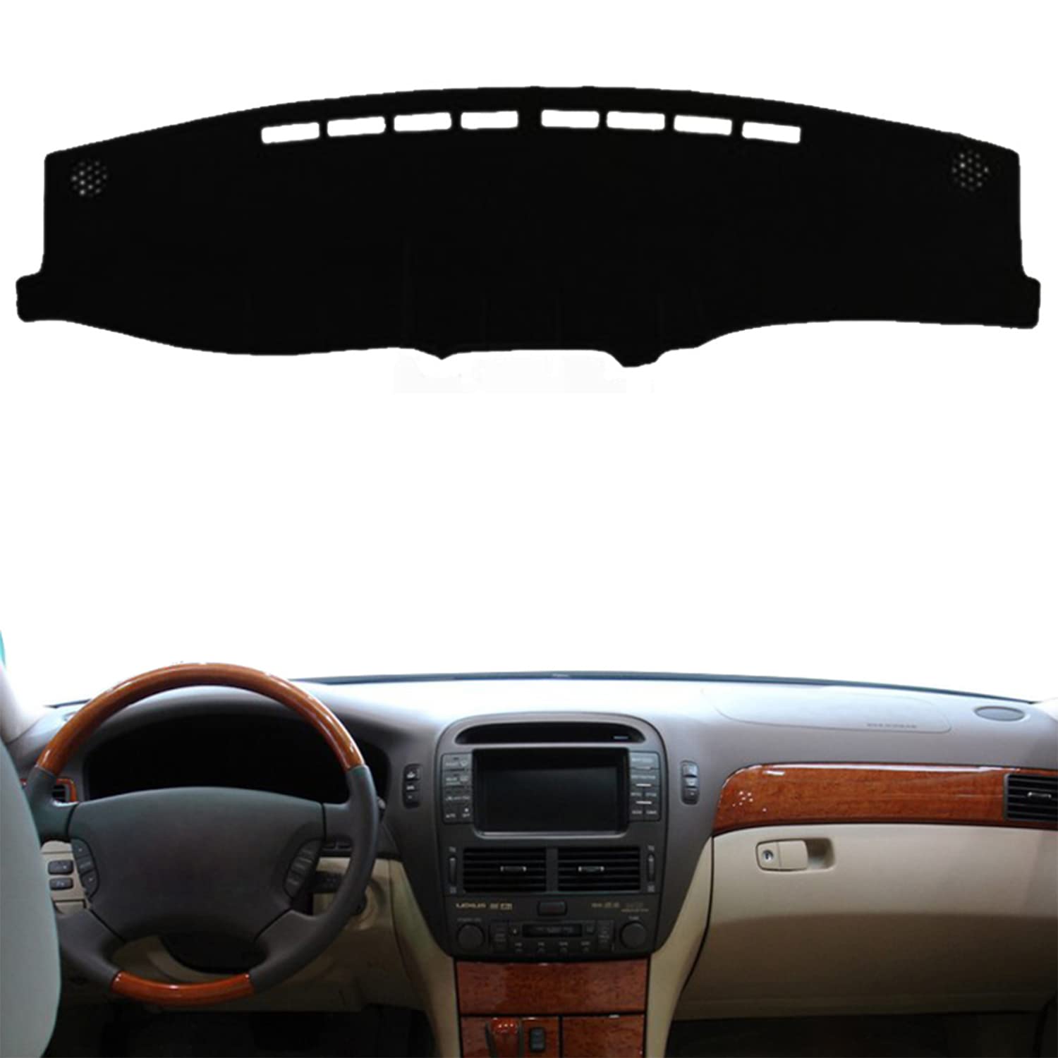 Backyard Compatible with Auto Car Dashboard Cover for Lexus LS430 2002 2003 2004 2005 Left Hand Drive Dashmat Pad Carpet Dash Mat