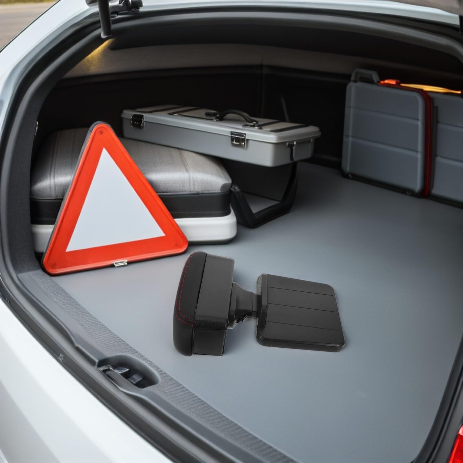 Car Armrest Storage Box in PU e Organizer Consolle Centrale con Poggiabraccio Comfort per Auto Scatola Portaoggetti Compatta per Viaggi e Uso Quotidiano