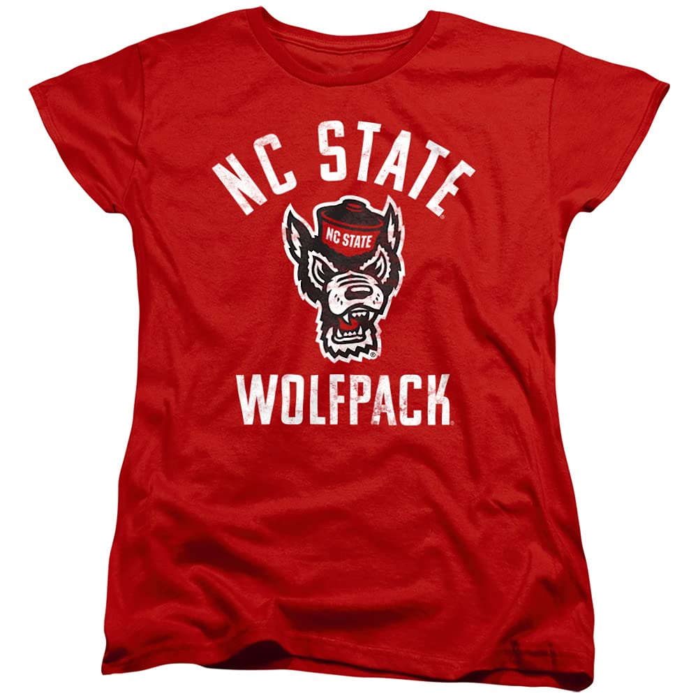 NC State Wolfpack Official Ncsu Wolfpack Logo Women's T Shirt,Red, Small