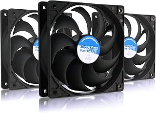 3x AABCOOLING Super Silent Fan 12 PRO Wentylator Komputerowy, Bardzo Wydajny, Solidna Konstrukcja, Nowoczesny silnik IC, Ciche łożysko FDB, Wentylator Obudowy, Wysokie Ciśnienie, Wiatrak