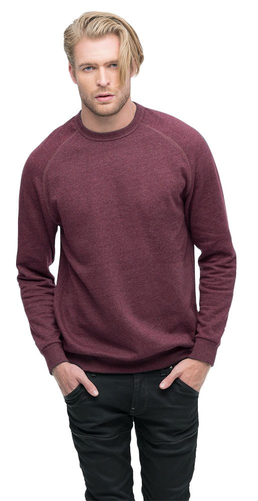 econscious Heathered Fleece Raglan Crew Unisex Sweatshirt