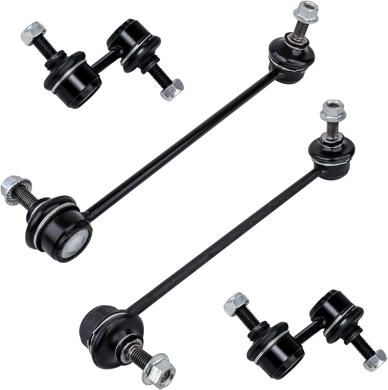 Detroit Axle - 4pc Sway Bars for 2001-2003 BMW 525i 530i, 1997-2000 BMW 528i, 4 Front and Rear Stabilizer Sway Bar End Links Replacement