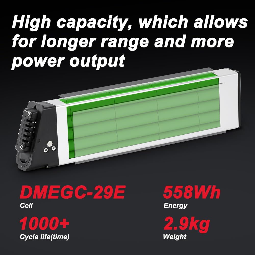 SEASON Ebike Batterie 48V 11,6Ah Lithium-ION Batterie de vélo électrique (InFrame) sans Chargeur pour E-vélo DCH-006 etc