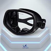 Vista 15 de Máscara de buceo con válvula de drenaje de visión amplia, adecuada para adultos, buceo, buceo libre y esnórquel